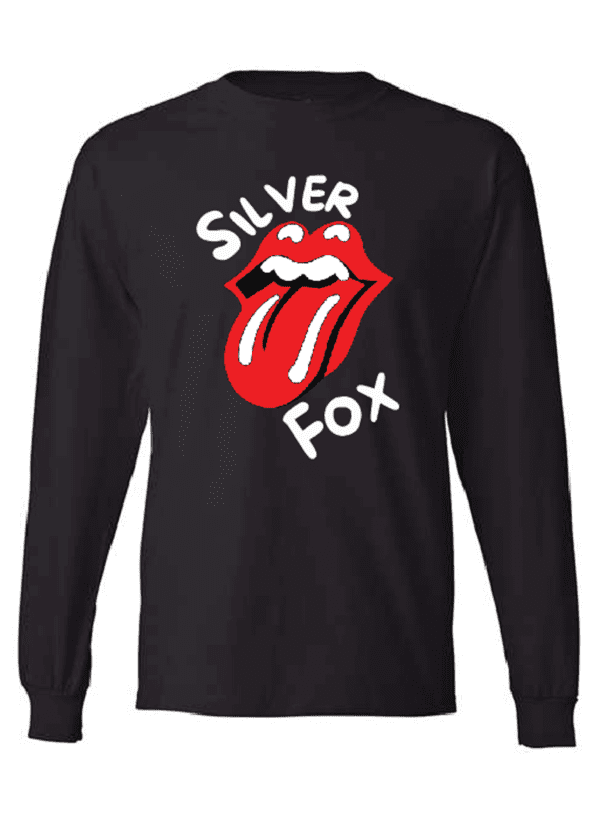Silver Fox Tongue Graphic Long-Sleeve Tee