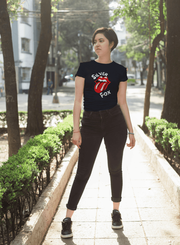 Silver Fox Tongue Graphic T-Shirt - Image 5